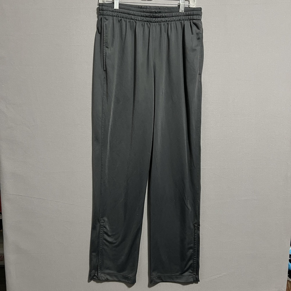 BCG Track Pants Mens Large Black Elastic Waist Pockets Athletic Casual Gym